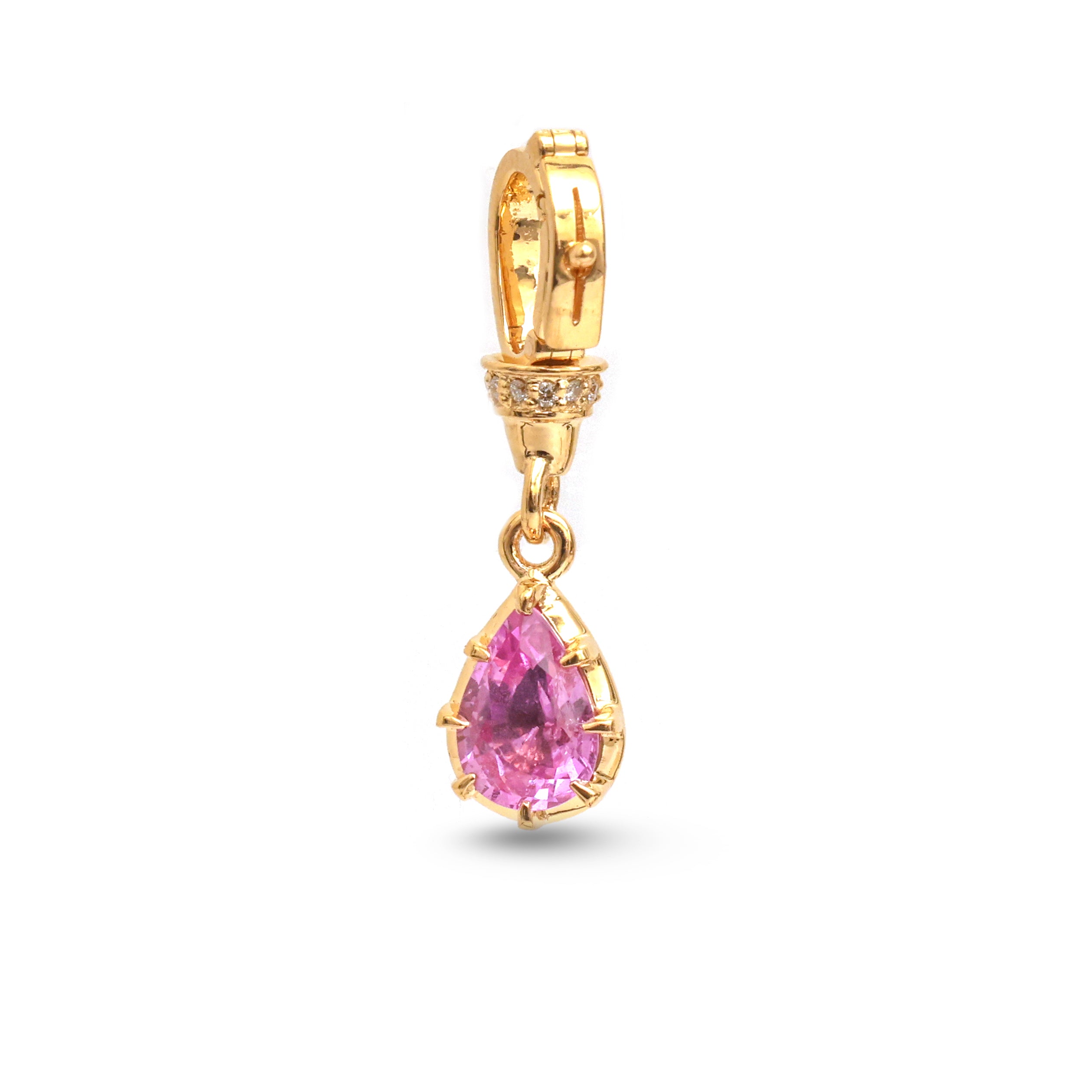 JPPD-953/10203 Pink Sapphire Diamond Pendant | 18K