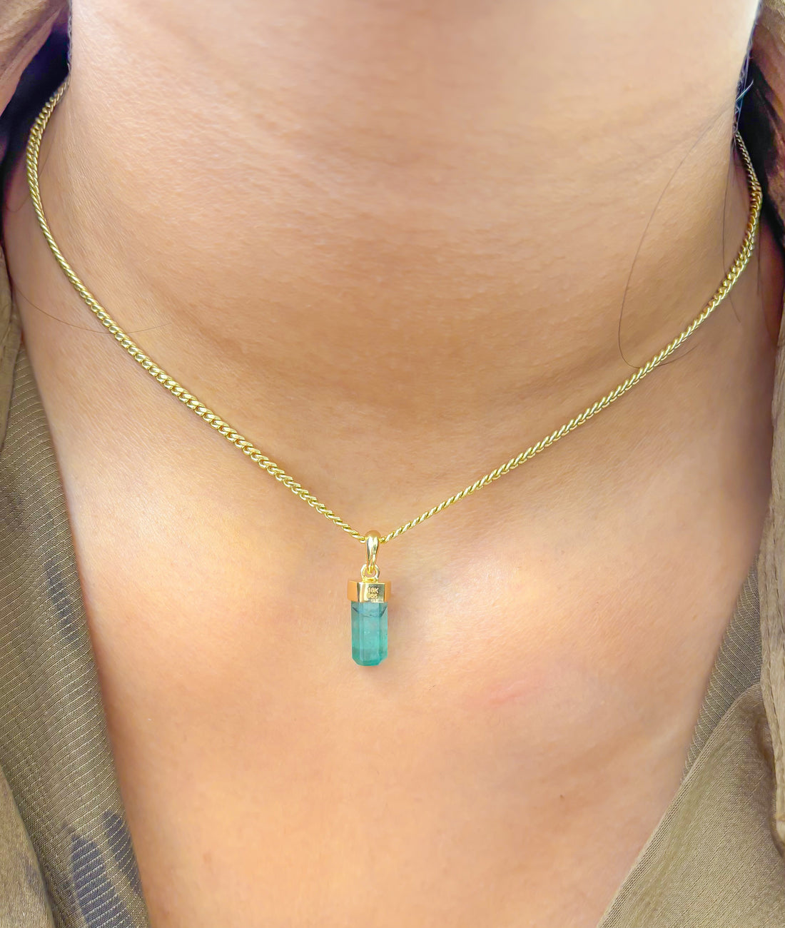 JPPD-965/10240 Emerald Pendant | 18K