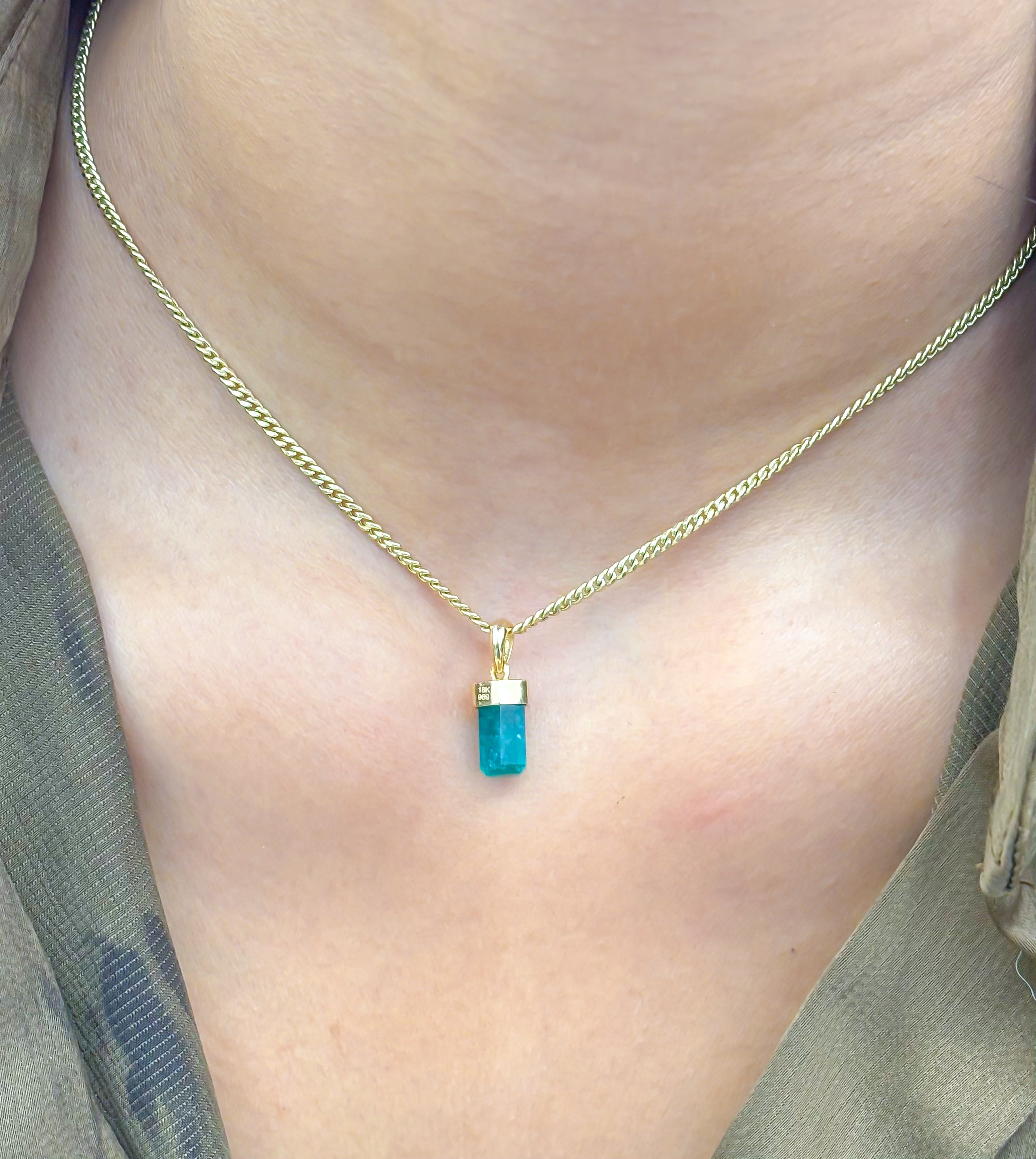 JPPD-969/10244 Emerald Pendant | 18K