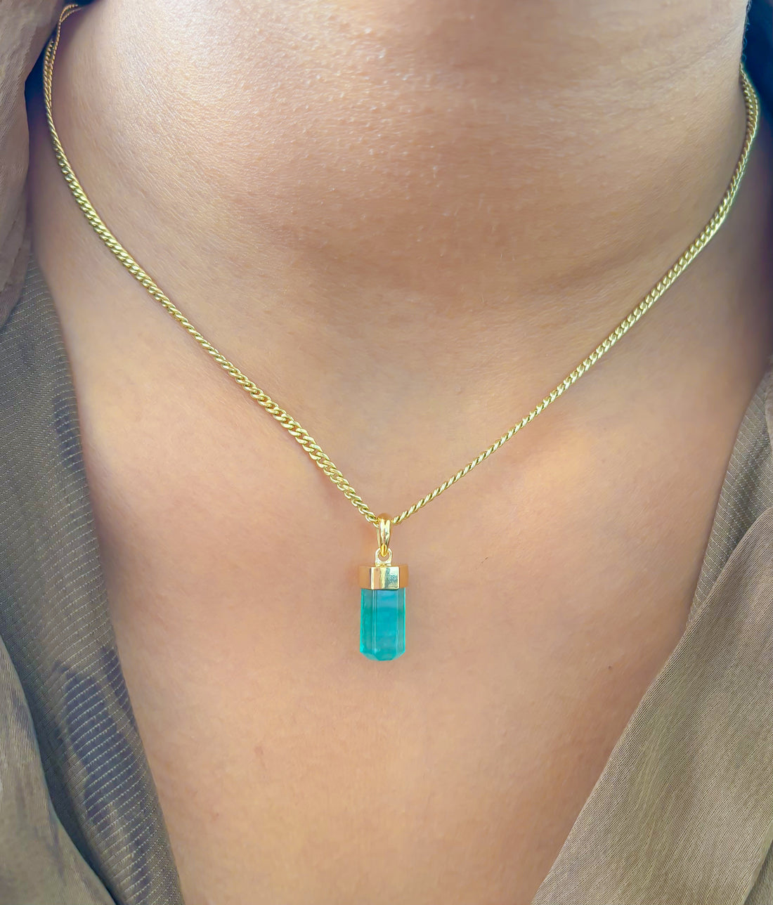 JPPD-980/10279 Emerald Pendant | 18K