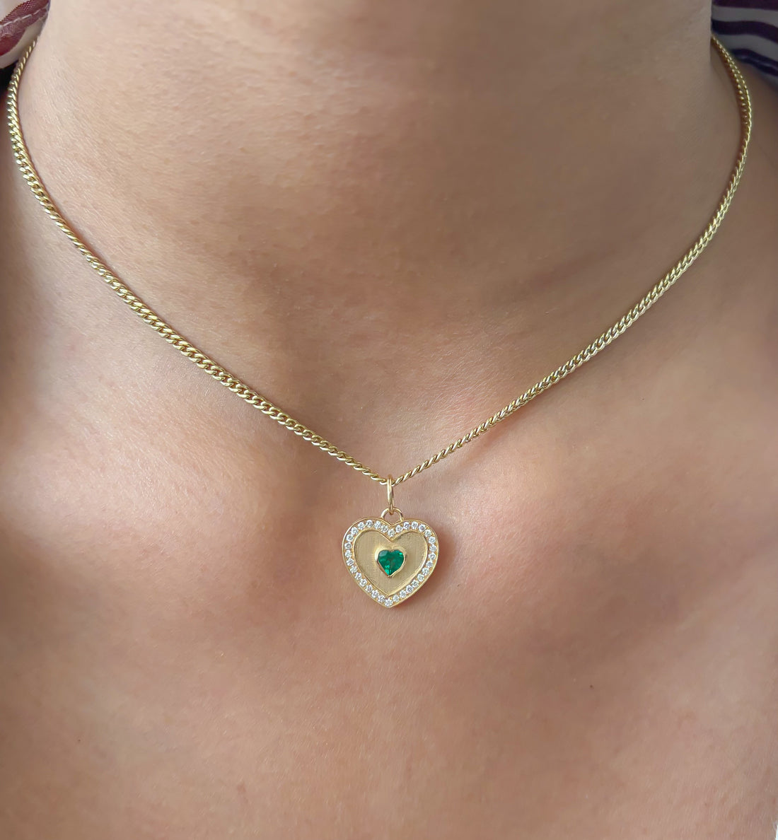 JPPD-992/10325 Emerald Diamond Pendant | 18K