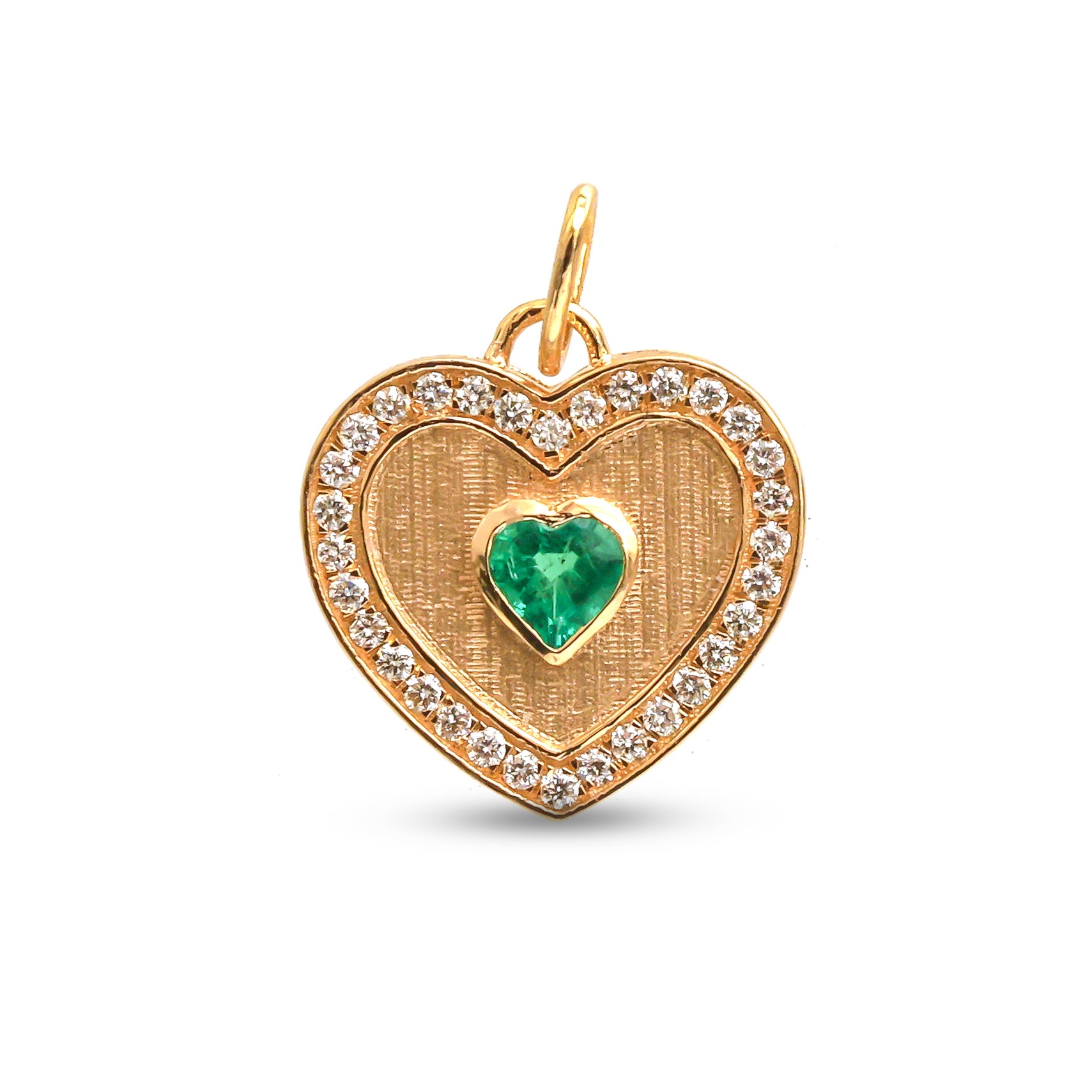 JPPD-992/10325 Emerald Diamond Pendant | 18K