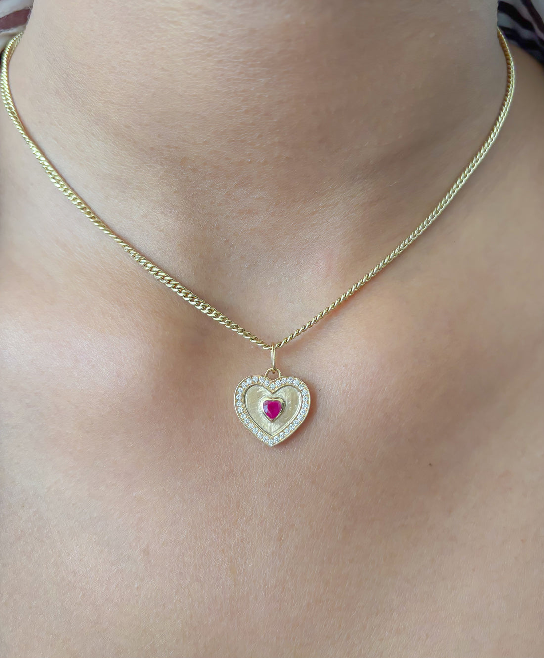 JPPD-993/10326 Ruby Diamond Pendant | 18K