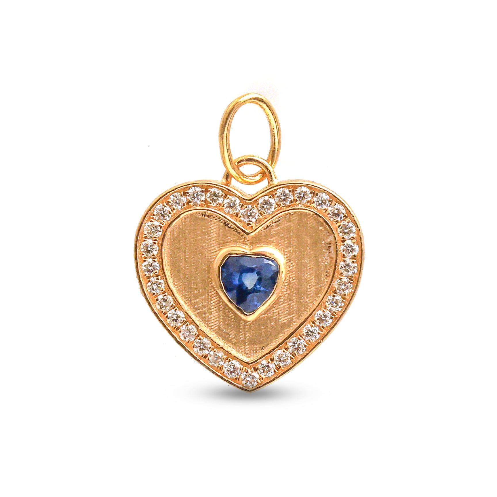 JPPD-994/10327 Blue Sapphire Diamond Pendant | 18K