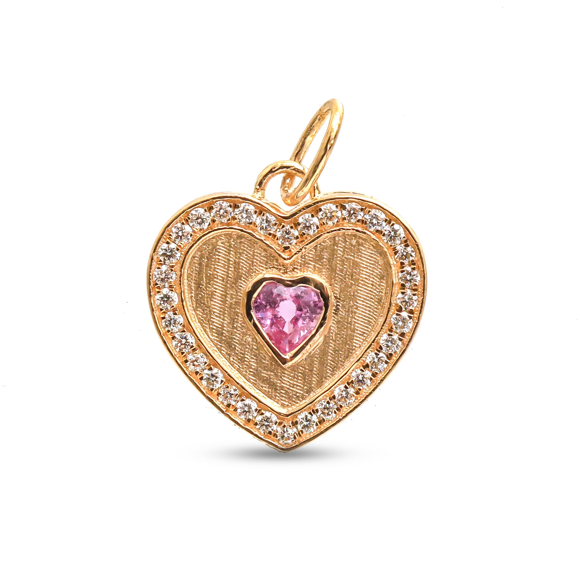 JPPD-995/10328 Pink Sapphire Diamond Pendant | 18K