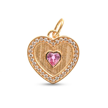 JPPD-995/10328 Pink Sapphire Diamond Pendant | 18K