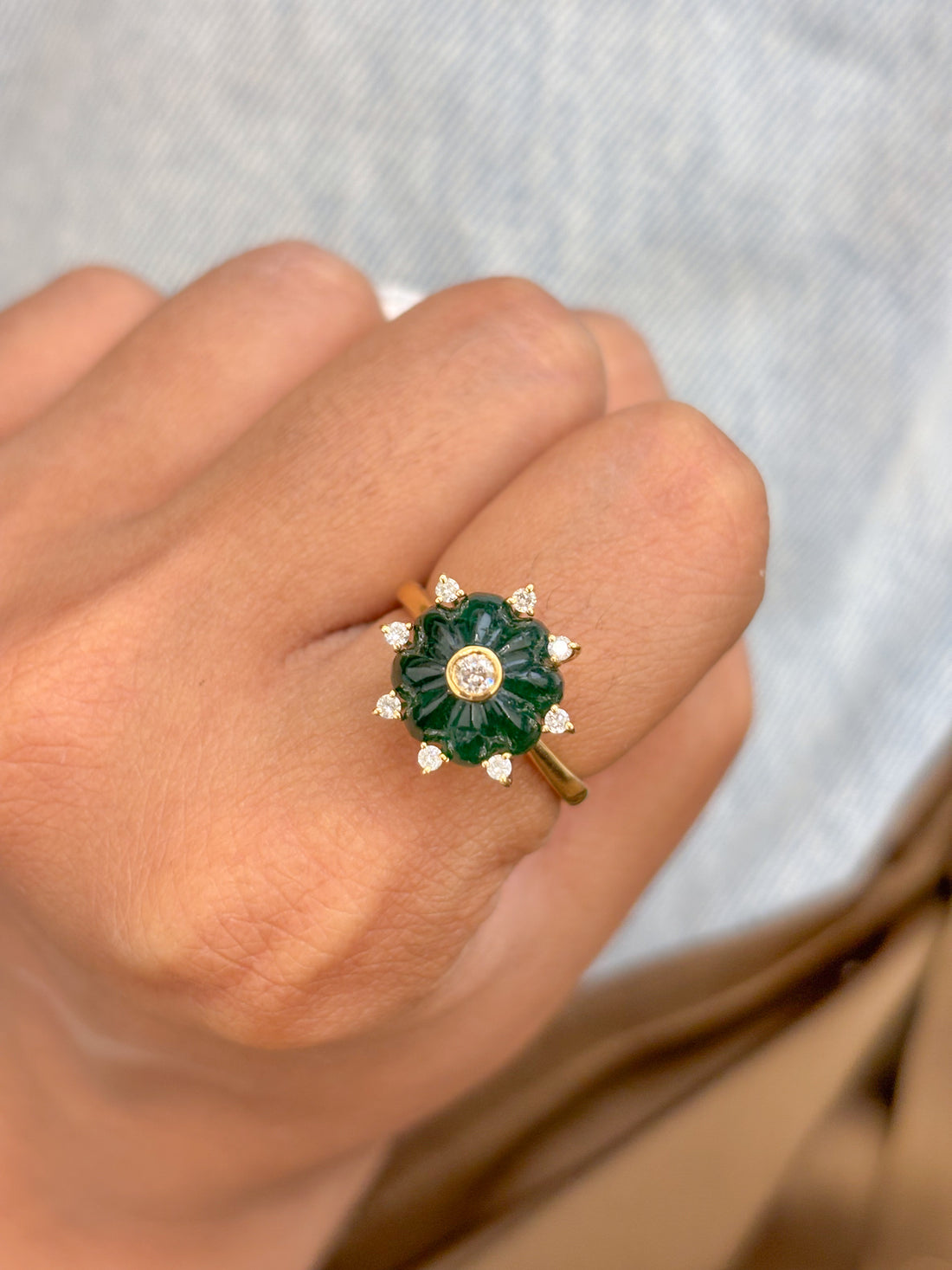 JPRG-1016/2306 Emerald Ring | 18K
