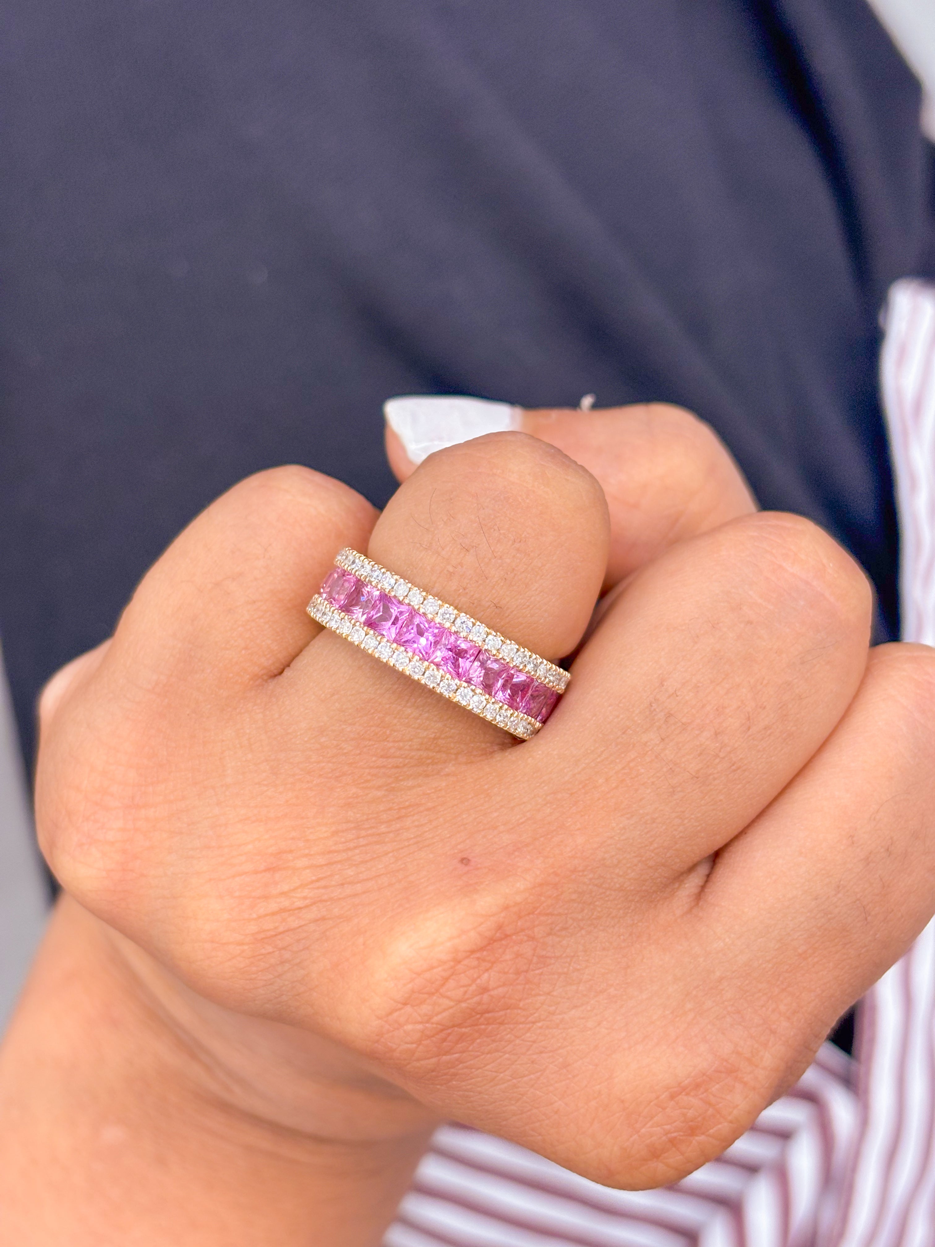 JPRG-1107/2700 Pink Sapphire Ring | 14K