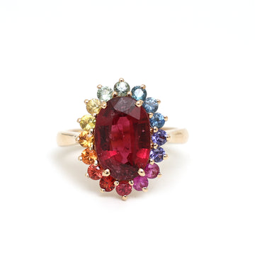 JPRG-1112/2717 Rainbow Ring | 14K