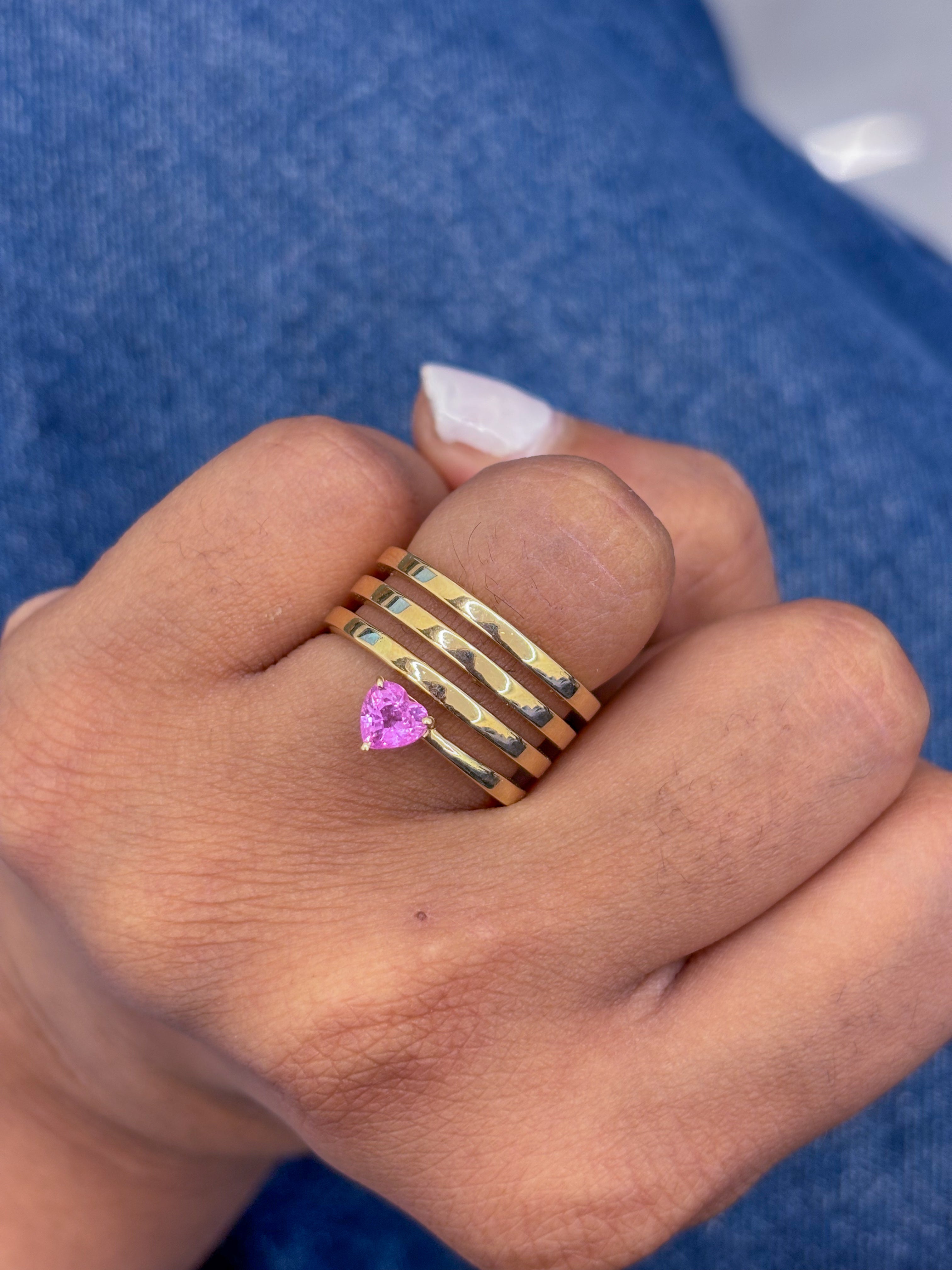 JPRG-116/1404 Pink Sapphire Ring | 14K