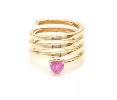 JPRG-116/1404 Pink Sapphire Ring | 14K