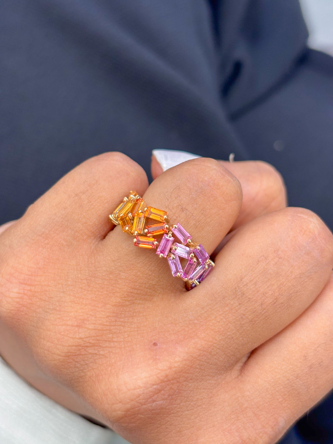 JPRG-1203/2955 Rainbow Ring | 14K