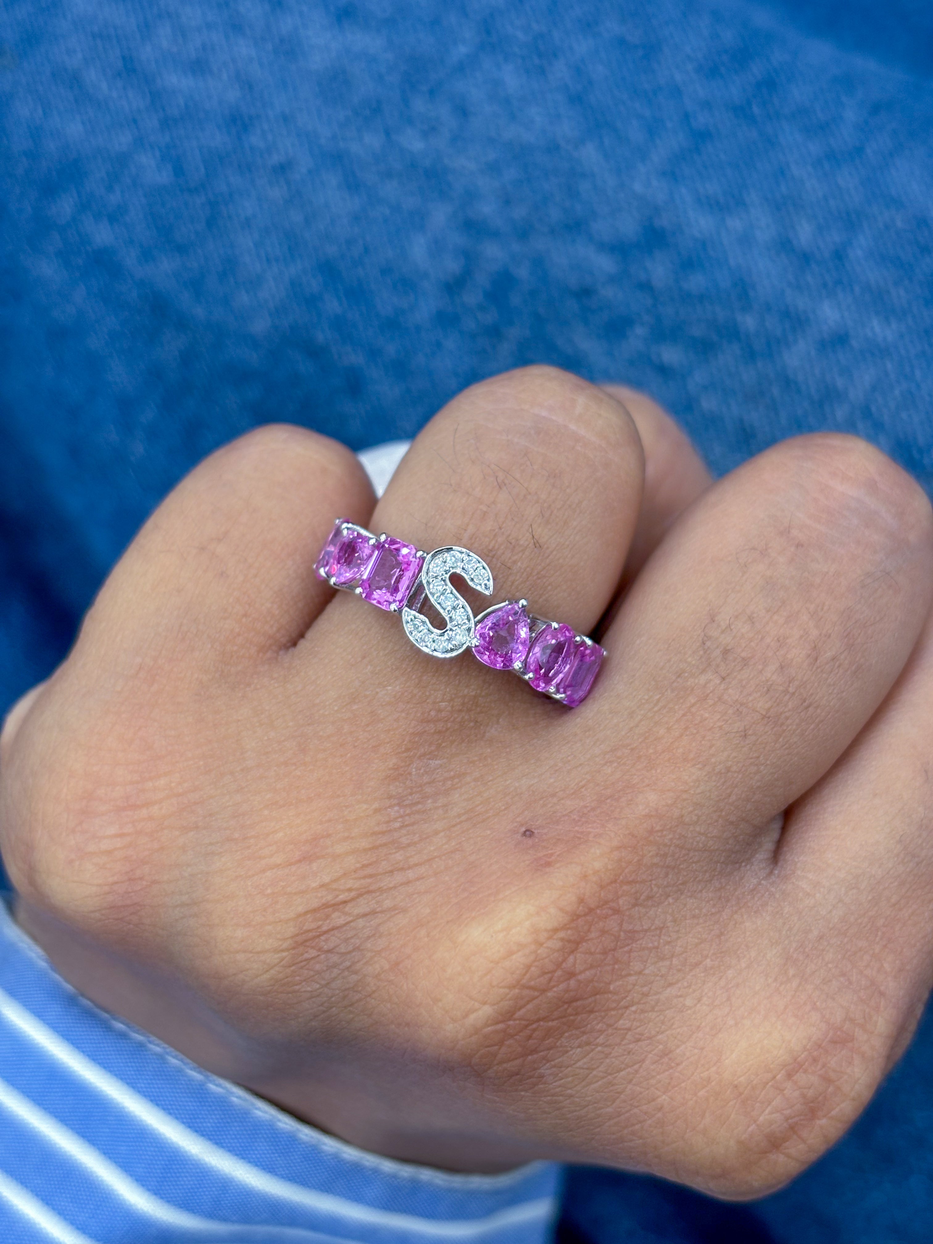 JPRG-1247/3067 Pink Sapphire Ring | 18K