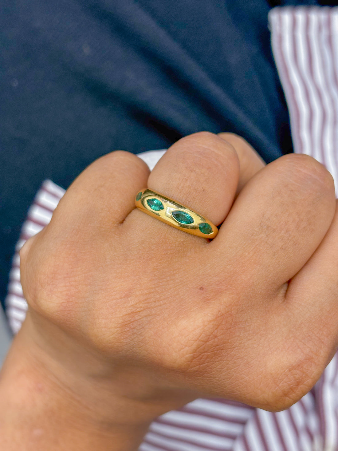 JPRG-1342/3256 Emerald Ring | 18K