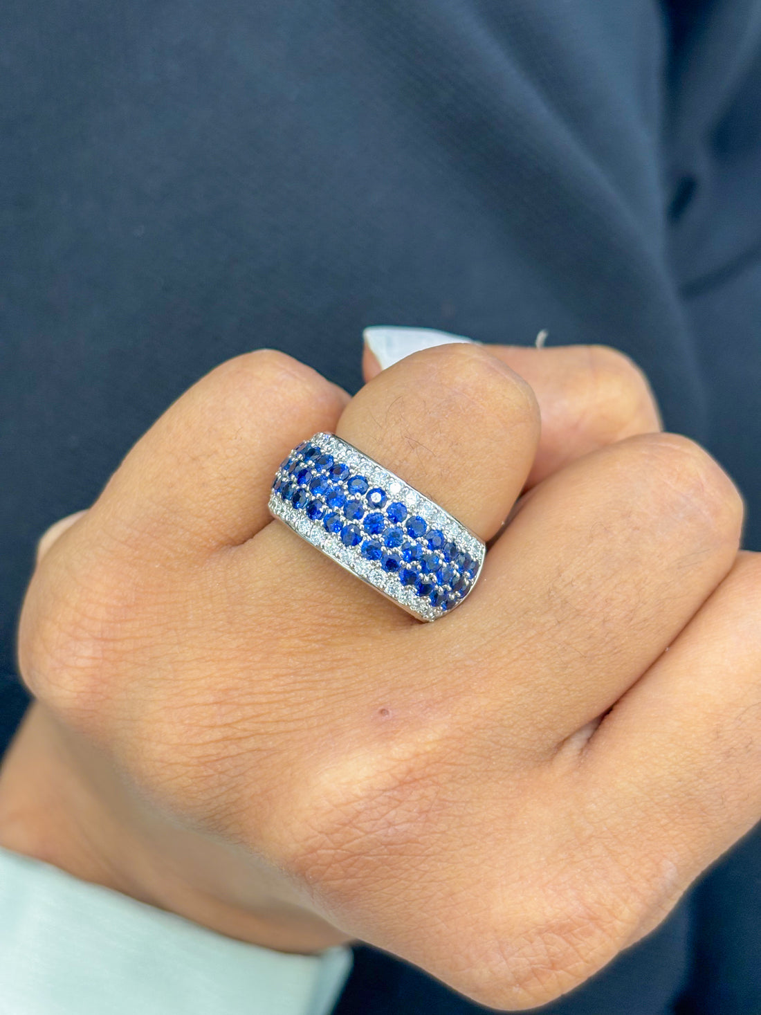 JPRG-142/1357 Blue Sapphire Ring | 18K