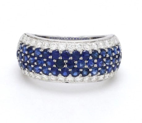 JPRG-142/1357 Blue Sapphire Ring | 18K