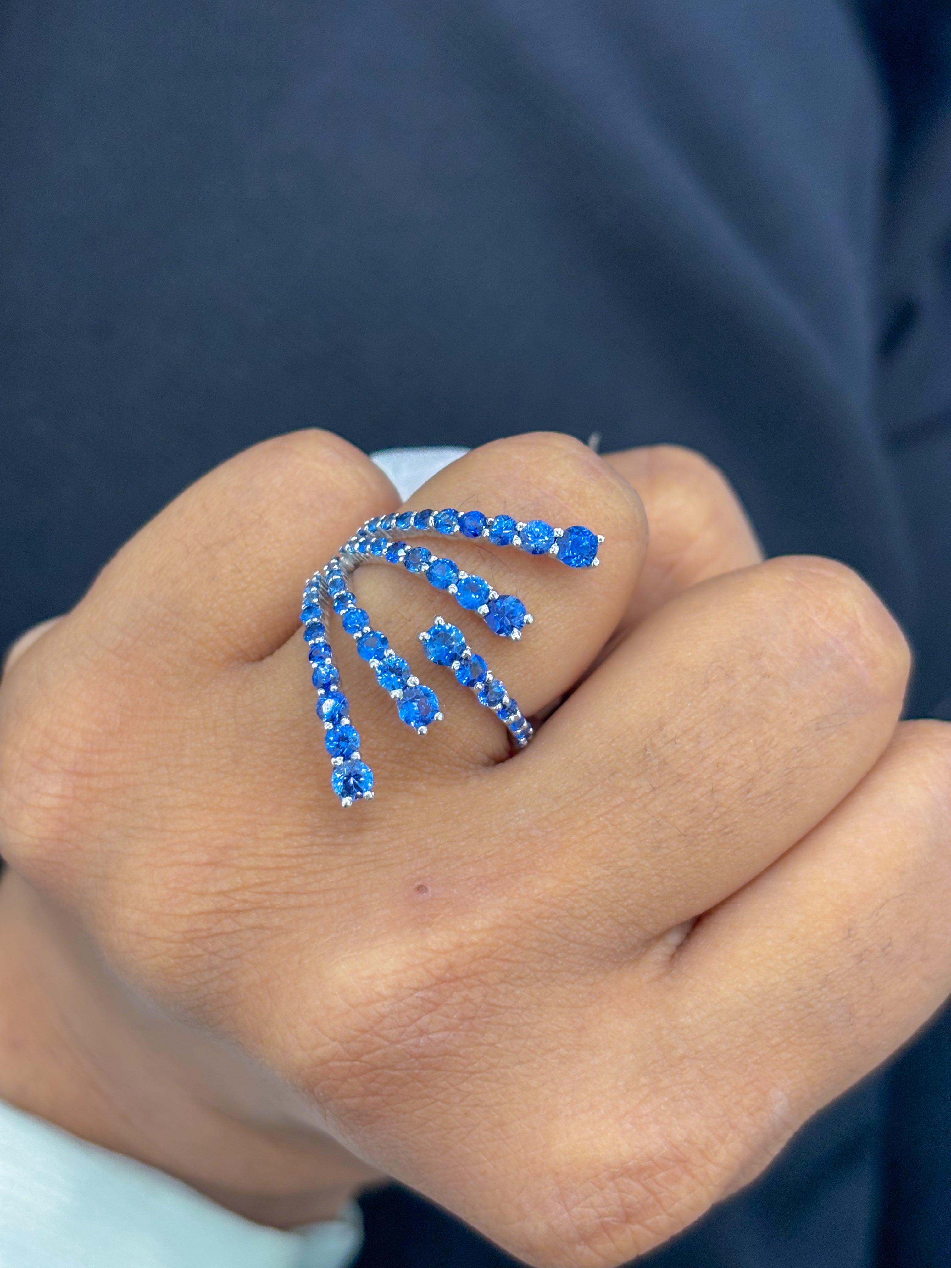 JPRG-1459/3539 Blue Sapphire Ring | 18K