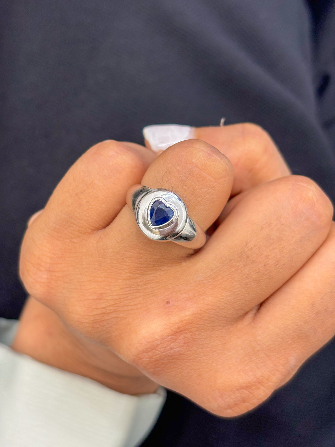JPRG-146/1361 Blue Sapphire Ring | 14K