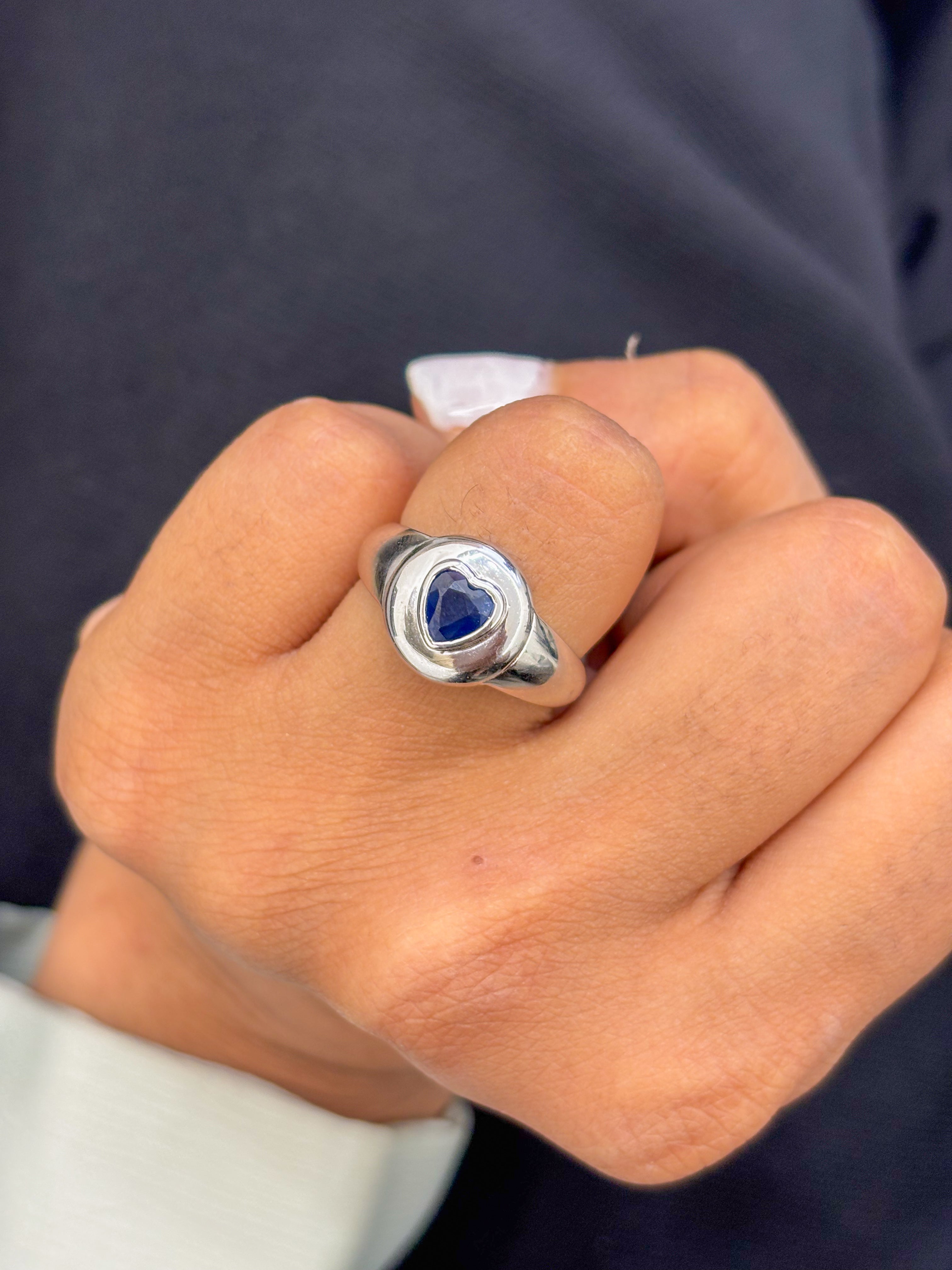 JPRG-146/1361 Blue Sapphire Ring | 14K