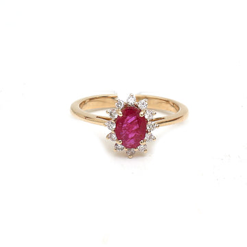 JPRG-1536/3673 Ruby Ring | 14K