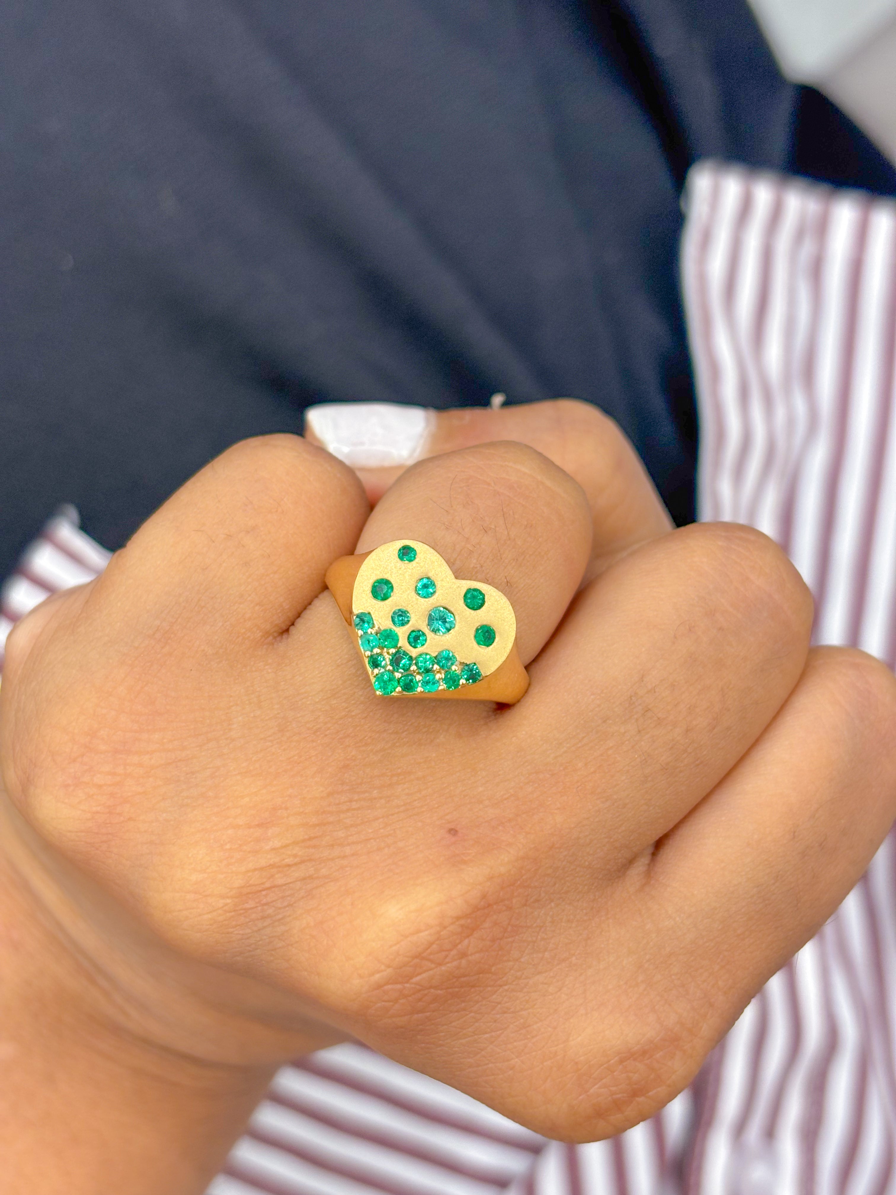 JPRG-1632/4108 Emerald Ring | 18K