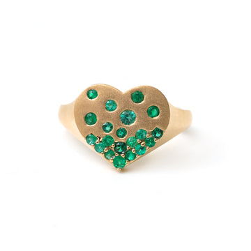 JPRG-1632/4108 Emerald Ring | 18K