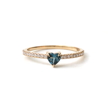 JPRG-1636/4112 Lbt Diamond Heart Thin Ring | 18K