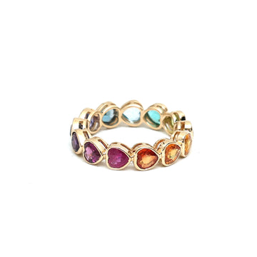 JPRG-1672/4150 Rainbow Ring | 14K