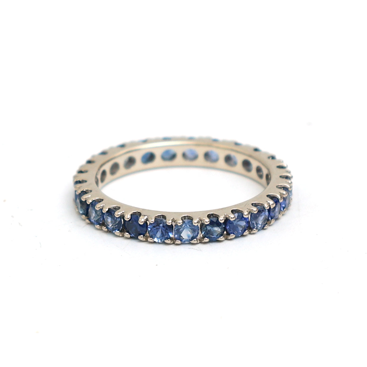 JPRG-1884/4630 Blue Sapphire Round 2.50 Mm Ring | 14K