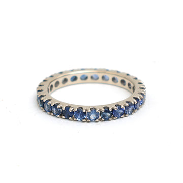 JPRG-1884/4630 Blue Sapphire Round 2.50 Mm Ring | 14K