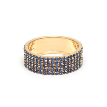 JPRG-1921/4726 Blue Sapphire Round 1.50 Mm Ring | 18K