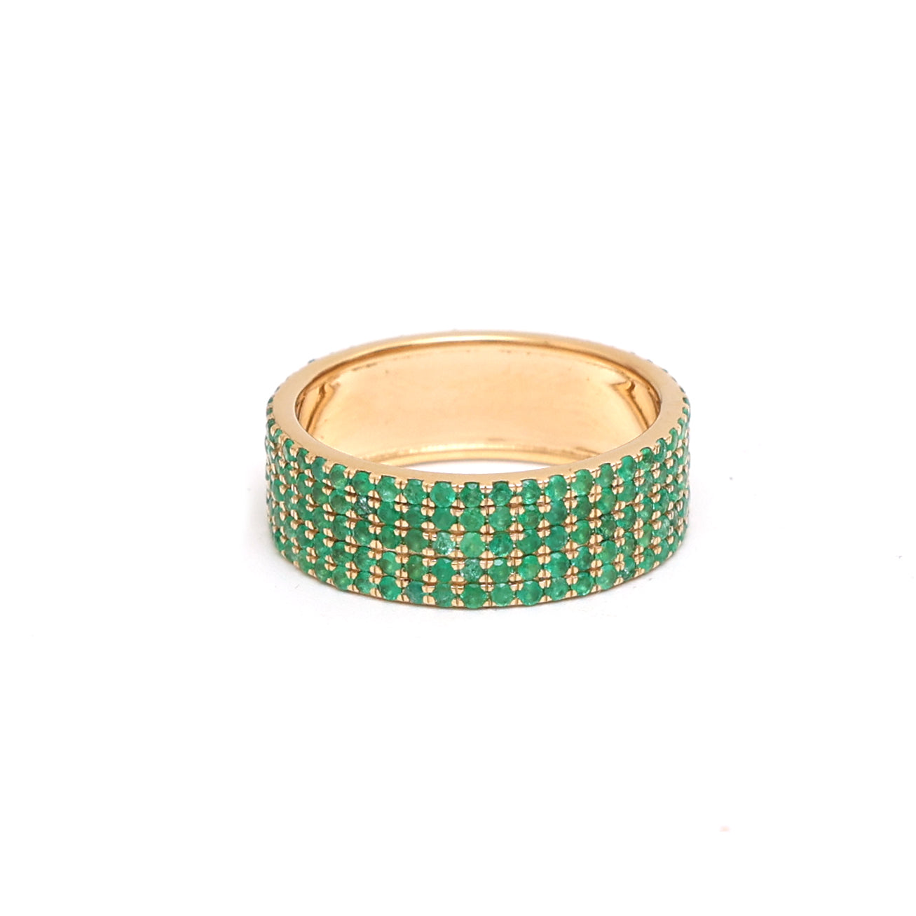 JPRG-1934/4750 Emerald Round 5 Line Ring | 18K
