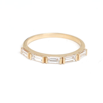 JPRG-2022/4956 Lab Grown Diamond Baguette Half Ring | 14K