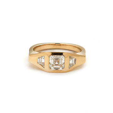 JPRG-2121/5224 Diamond Square Octagon Diamond Fancy Ring | 18K