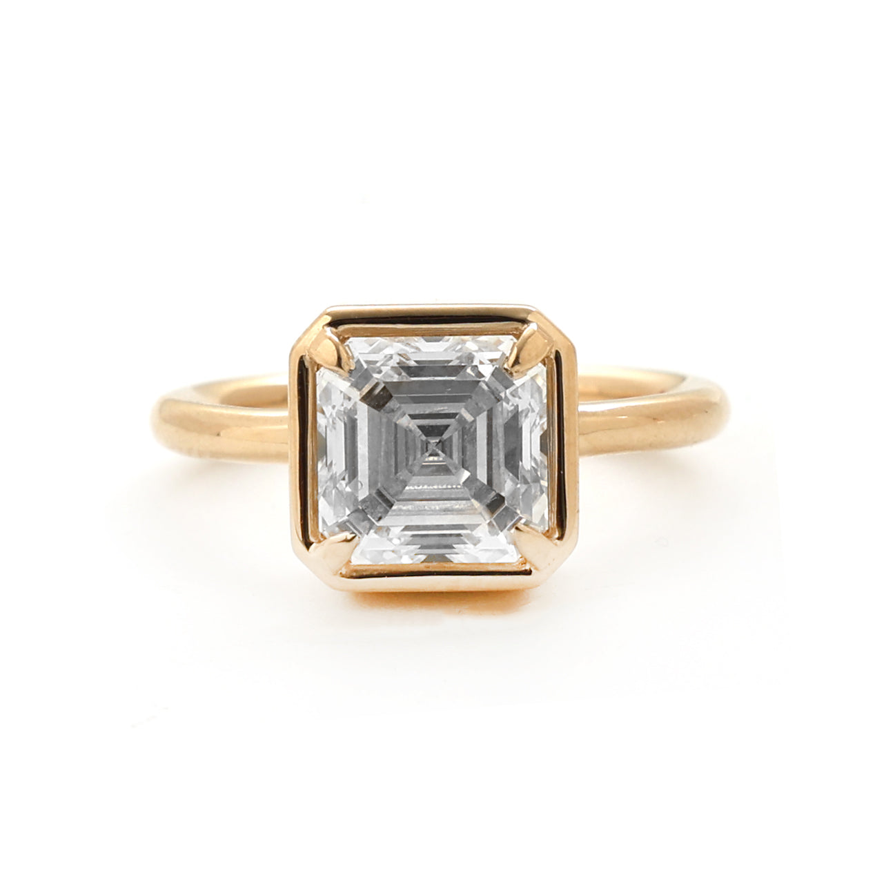 JPRG-2332/5961 Lab Grown Diamond Square Octagon Ring | 14K