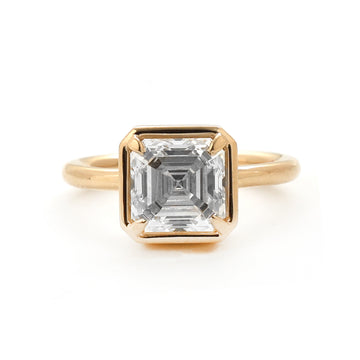 JPRG-2332/5961 Lab Grown Diamond Square Octagon Ring | 14K
