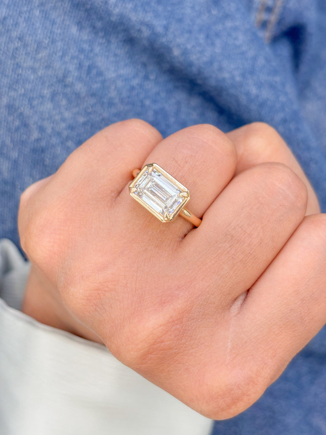 JPRG-2333/5962 Lab Grown Diamond Octagon Ring | 14K