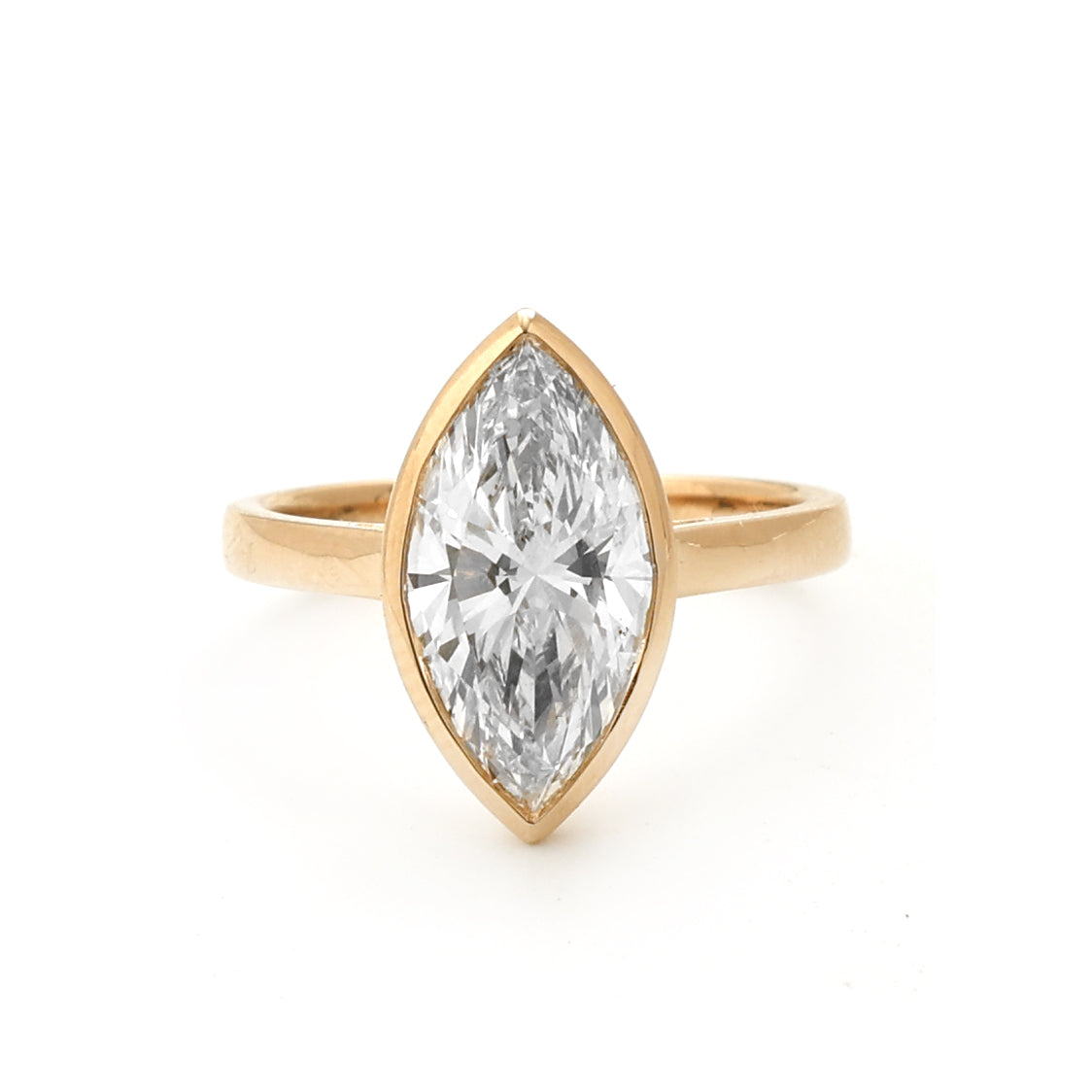JPRG-2335/5964 Lab Grown Diamond Marquise Bezal Ring | 14K