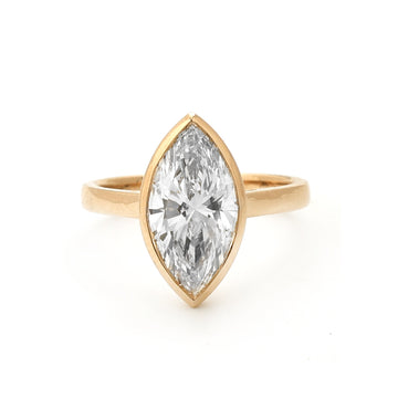 JPRG-2335/5964 Lab Grown Diamond Marquise Bezal Ring | 14K