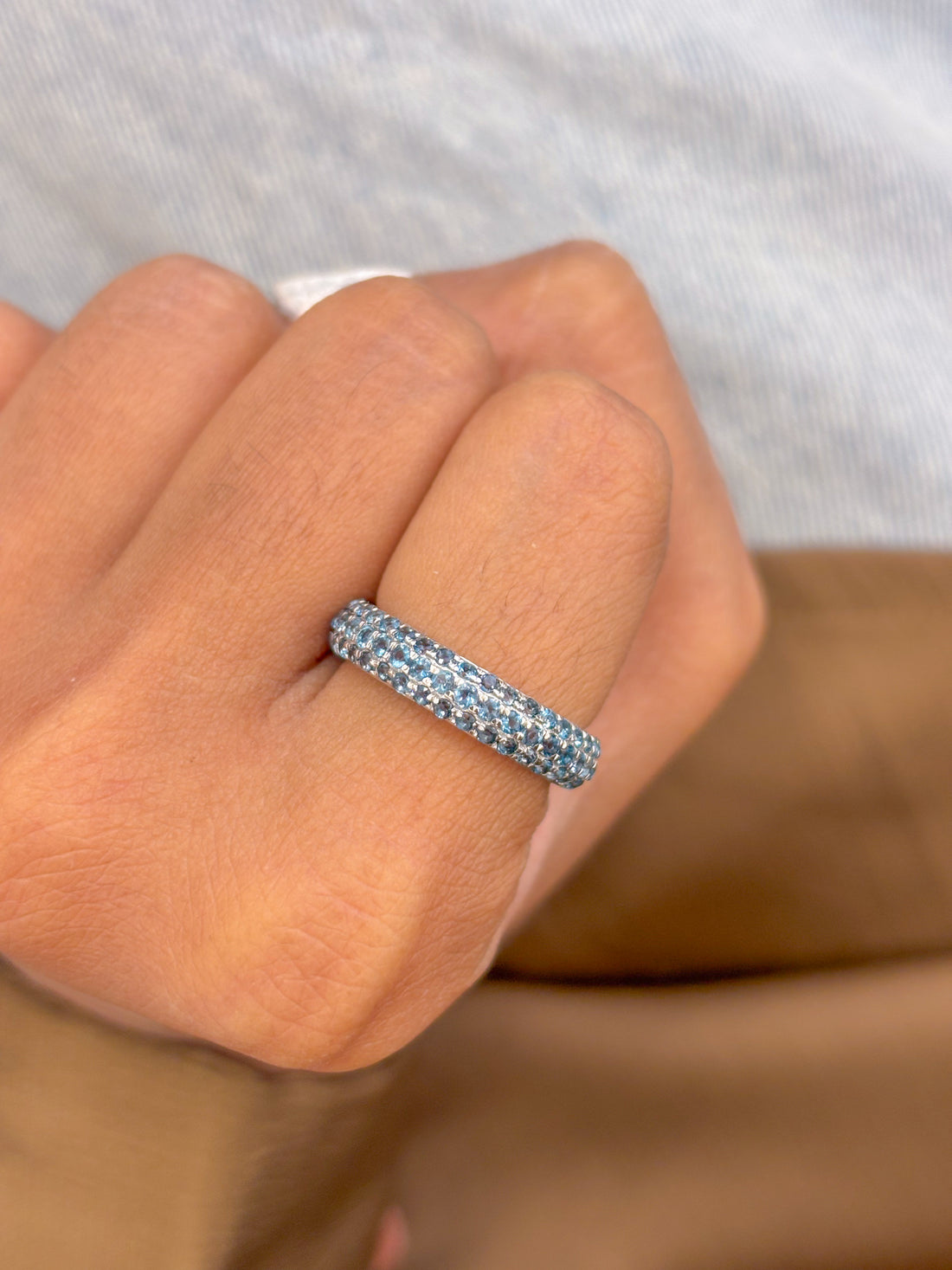 JPRG-2340/5969 Lbt Round 1.50Mm Pave Set Ring | 14K