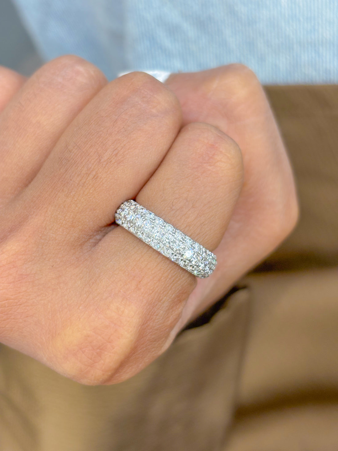 JPRG-2348/5976 Lab Grown Diamond Round 2Mm  Pave Set Ring | 14K