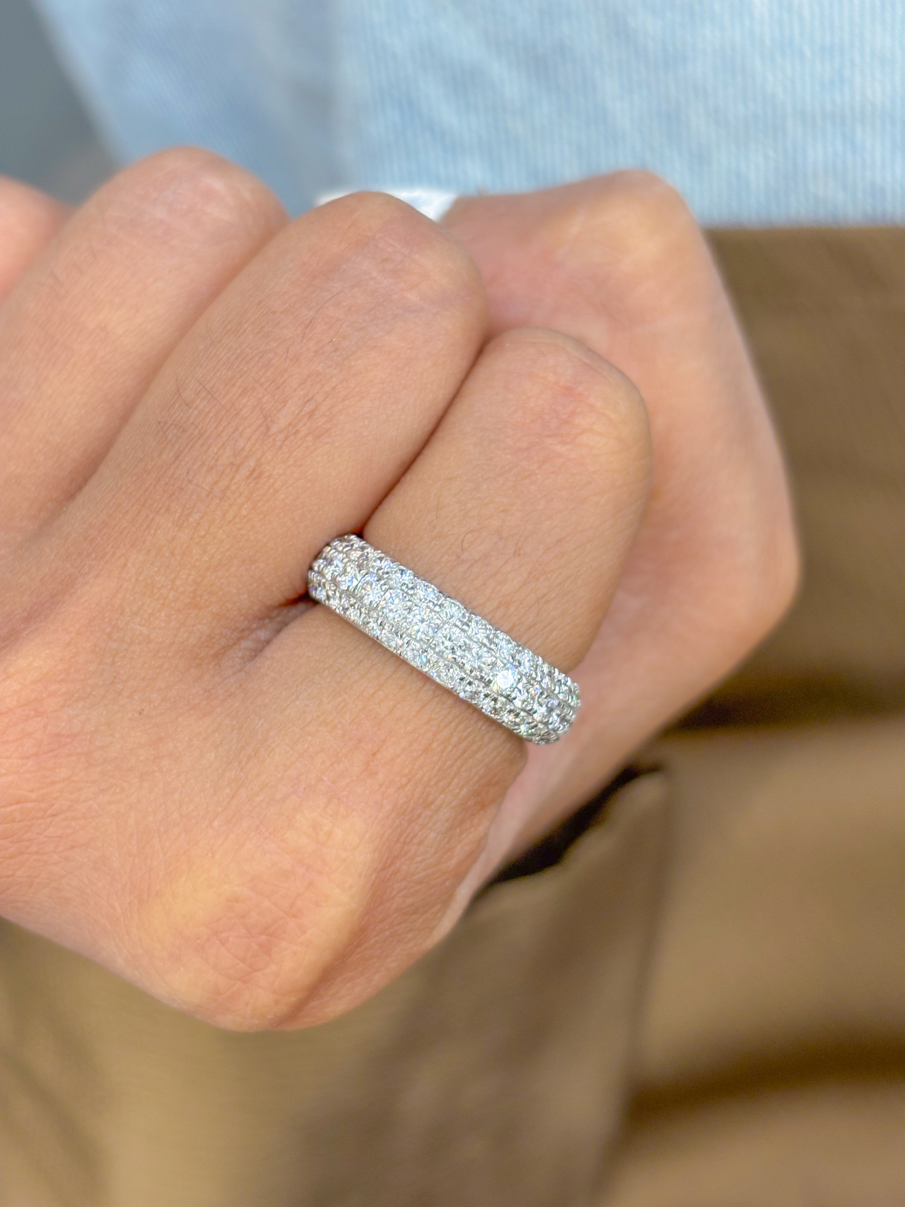 JPRG-2348/5976 Lab Grown Diamond Round 2Mm  Pave Set Ring | 14K