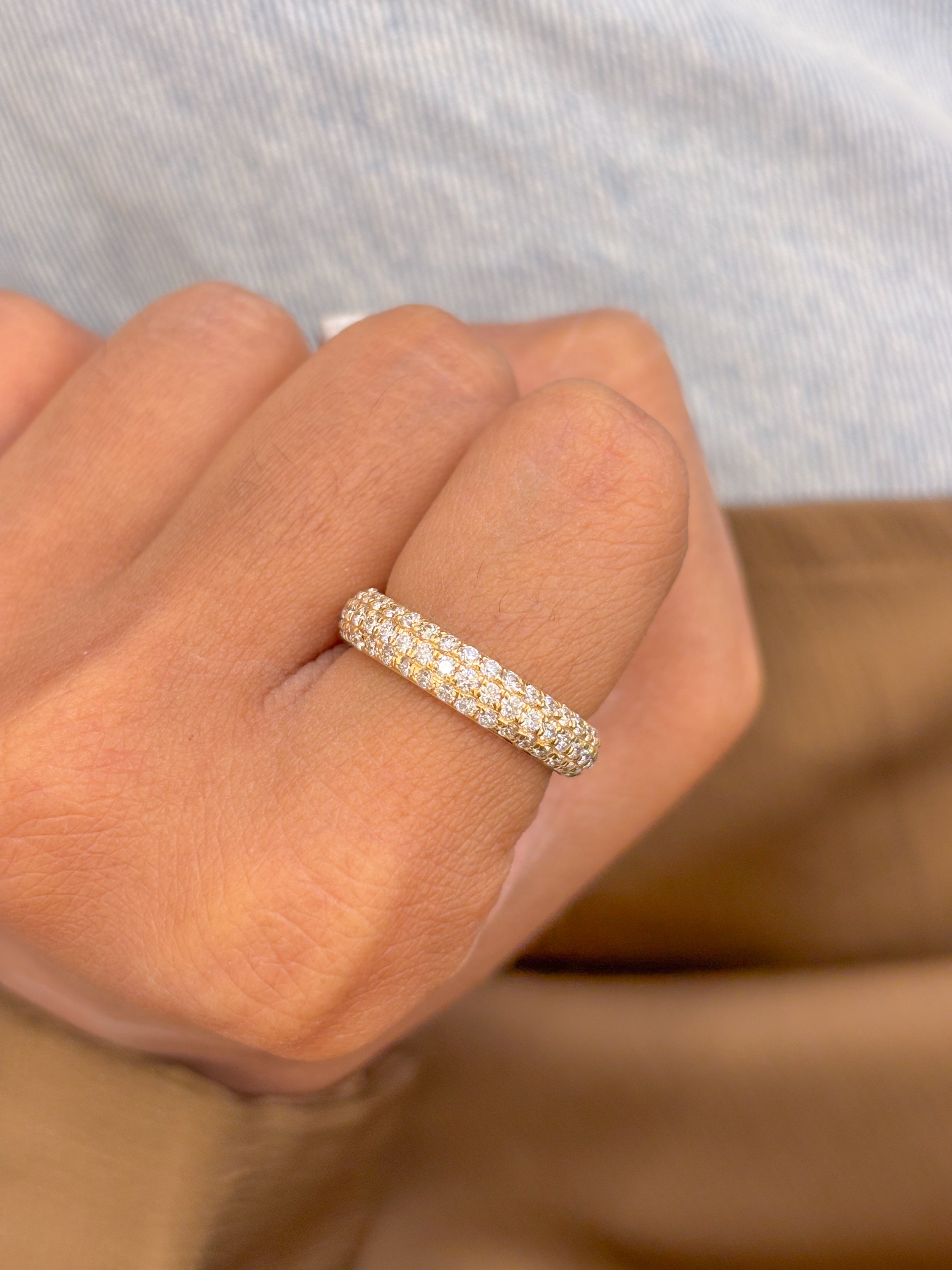 JPRG-2354/5982 Diamond Round 2Mm Pave Set Ring | 14K