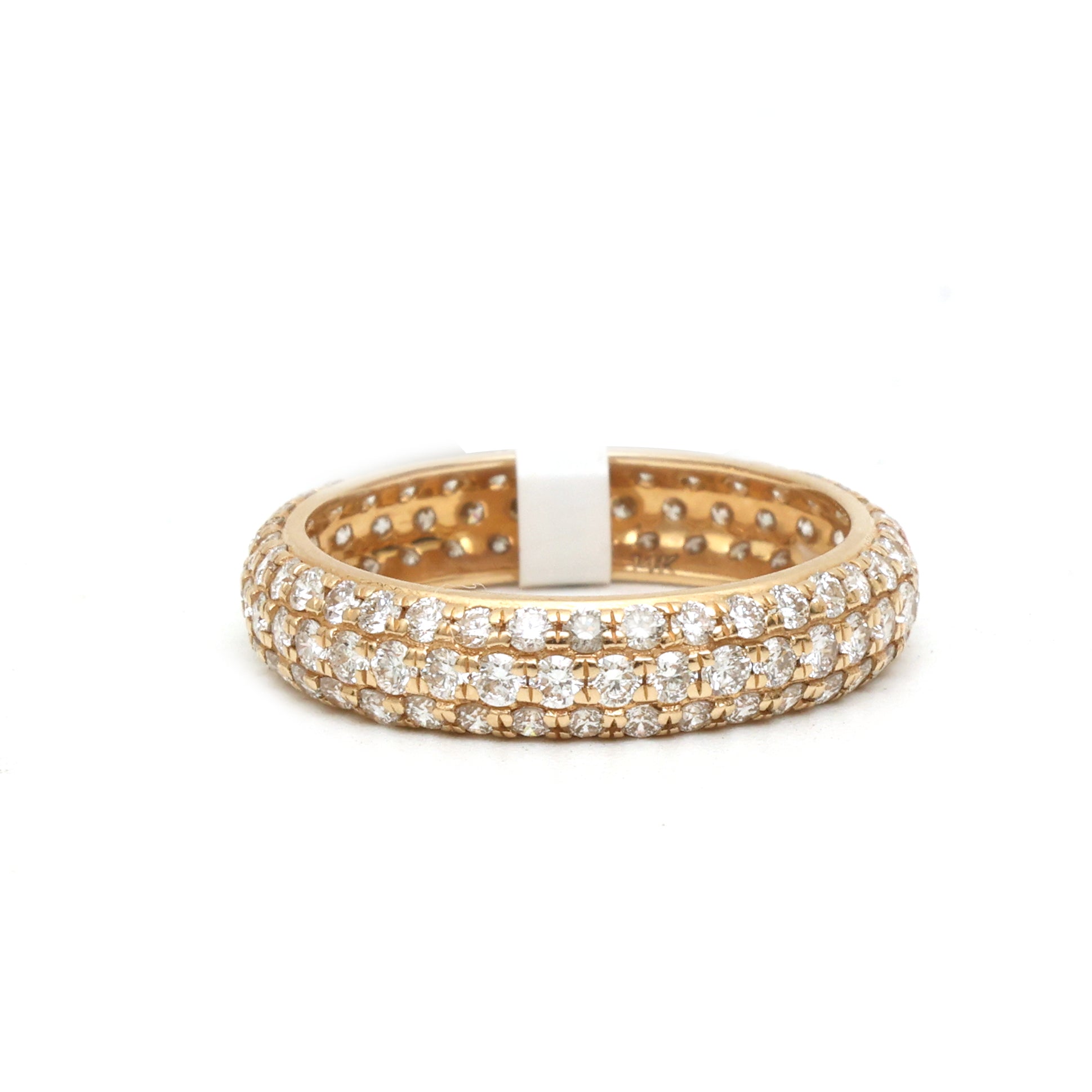 JPRG-2354/5982 Diamond Round 2Mm Pave Set Ring | 14K