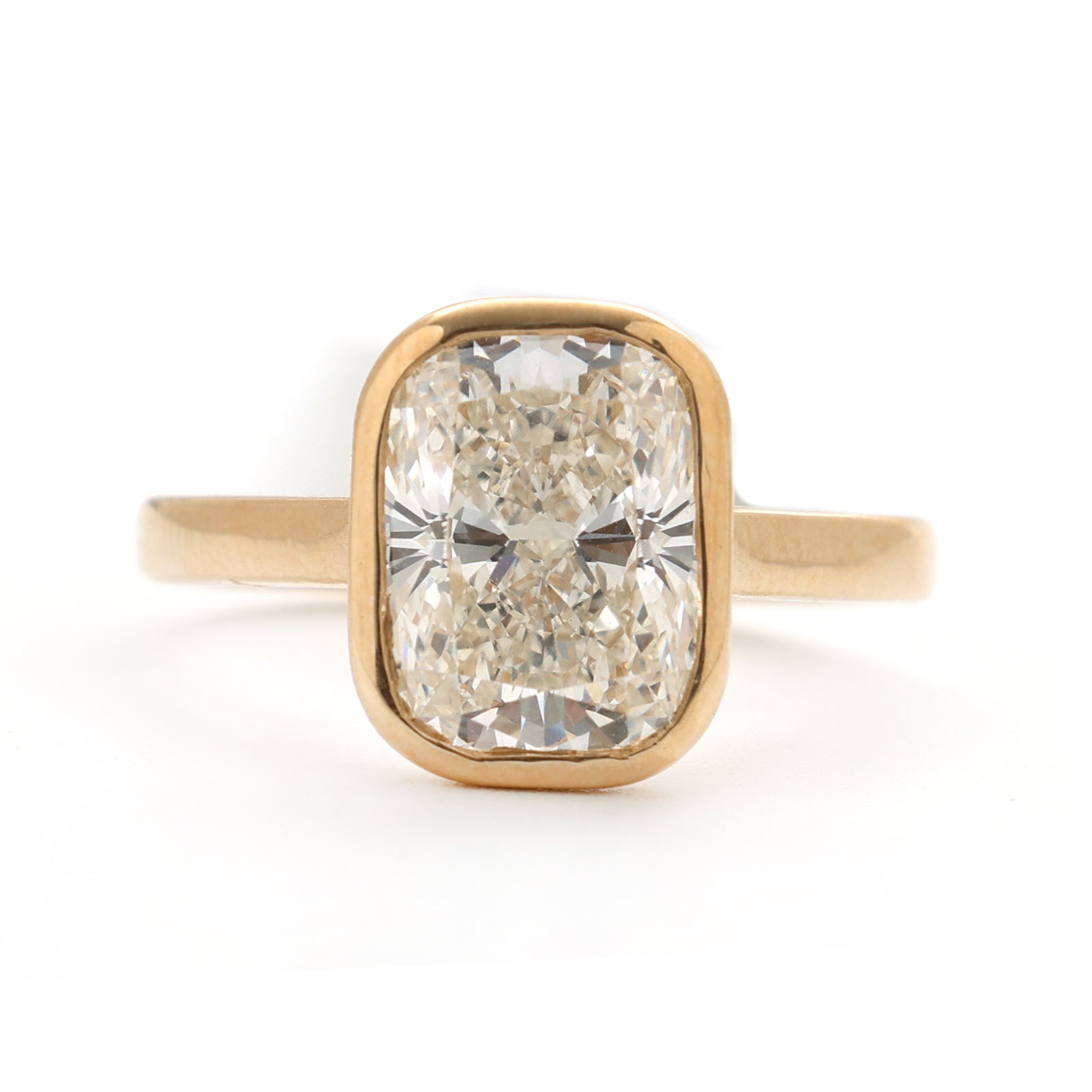 JPRG-2369/6029 Lab Grown Diamond Octagon Bezel Ring | 14K