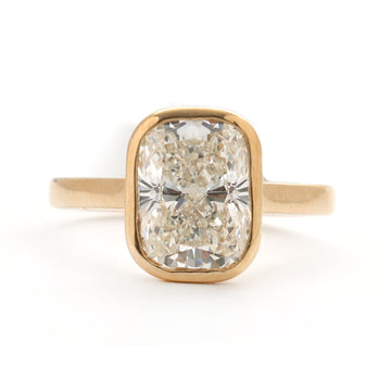 JPRG-2369/6029 Lab Grown Diamond Octagon Bezel Ring | 14K