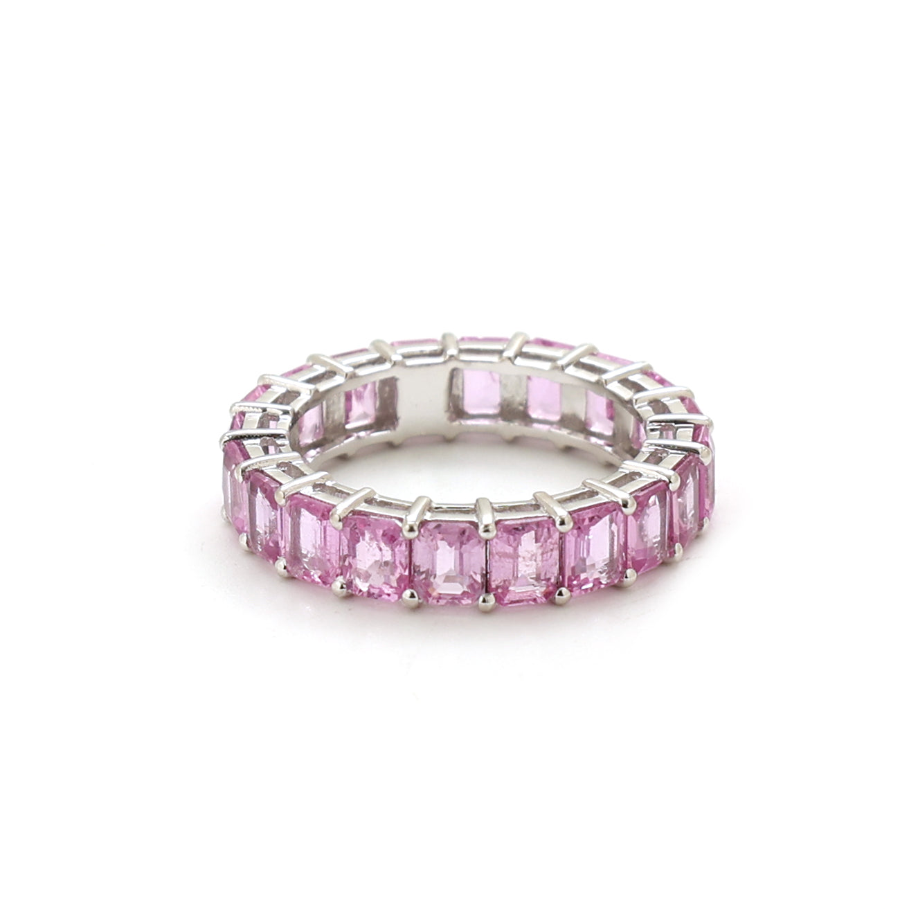 JPRG-2402/6128 Pink Sapphire Octagon 4X3 Prong Set | 14K