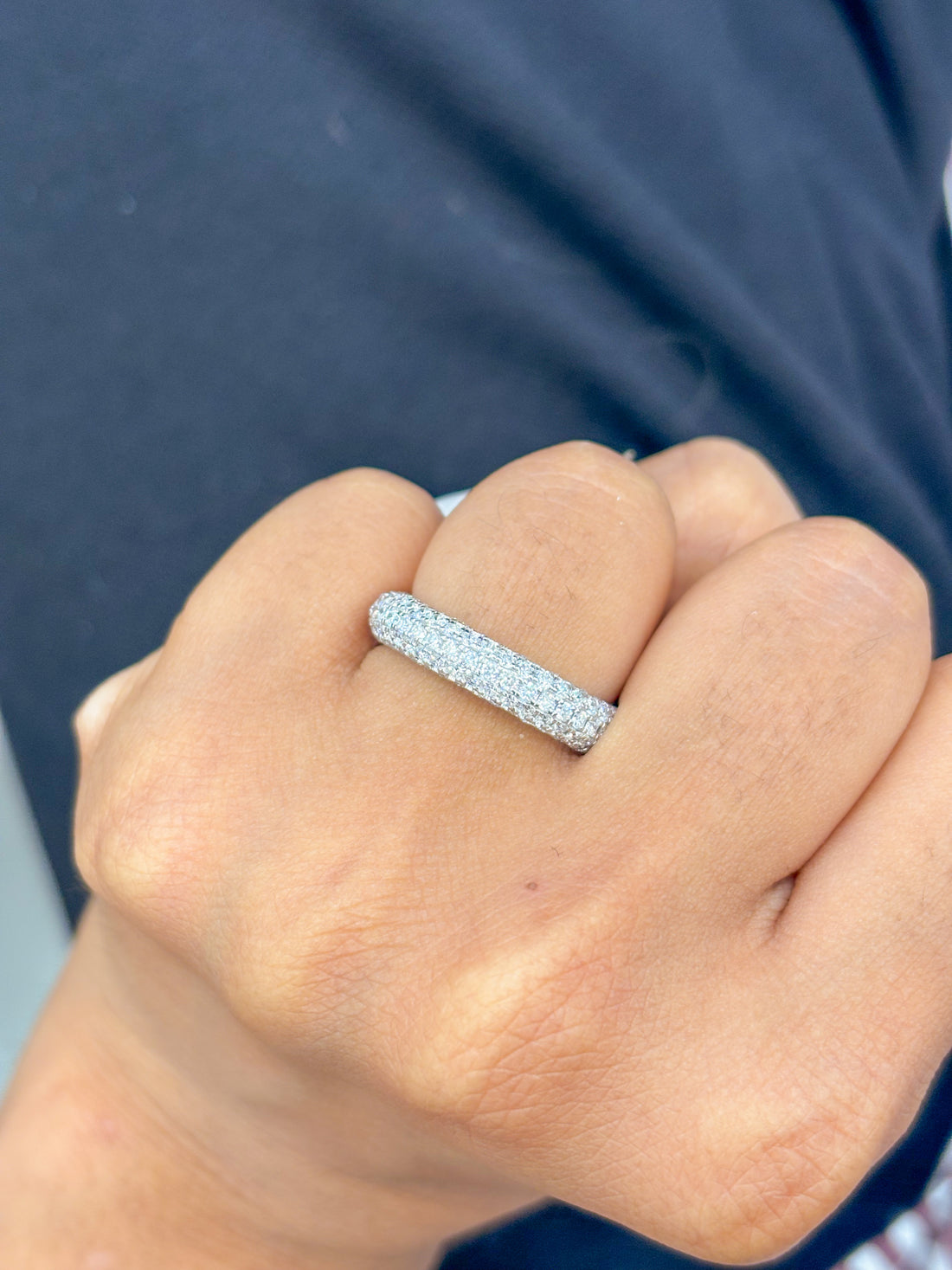 JPRG-2461/6295 Lab Grown Diamond Round Pave Ring | 14K