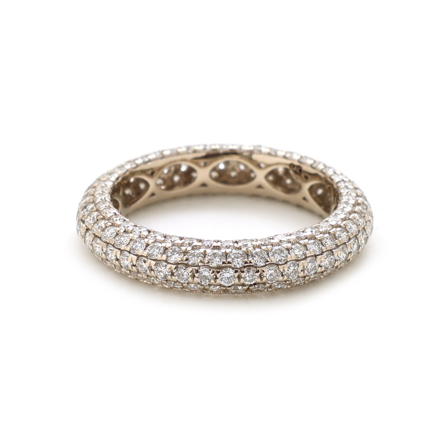 JPRG-2461/6295 Lab Grown Diamond Round Pave Ring | 14K