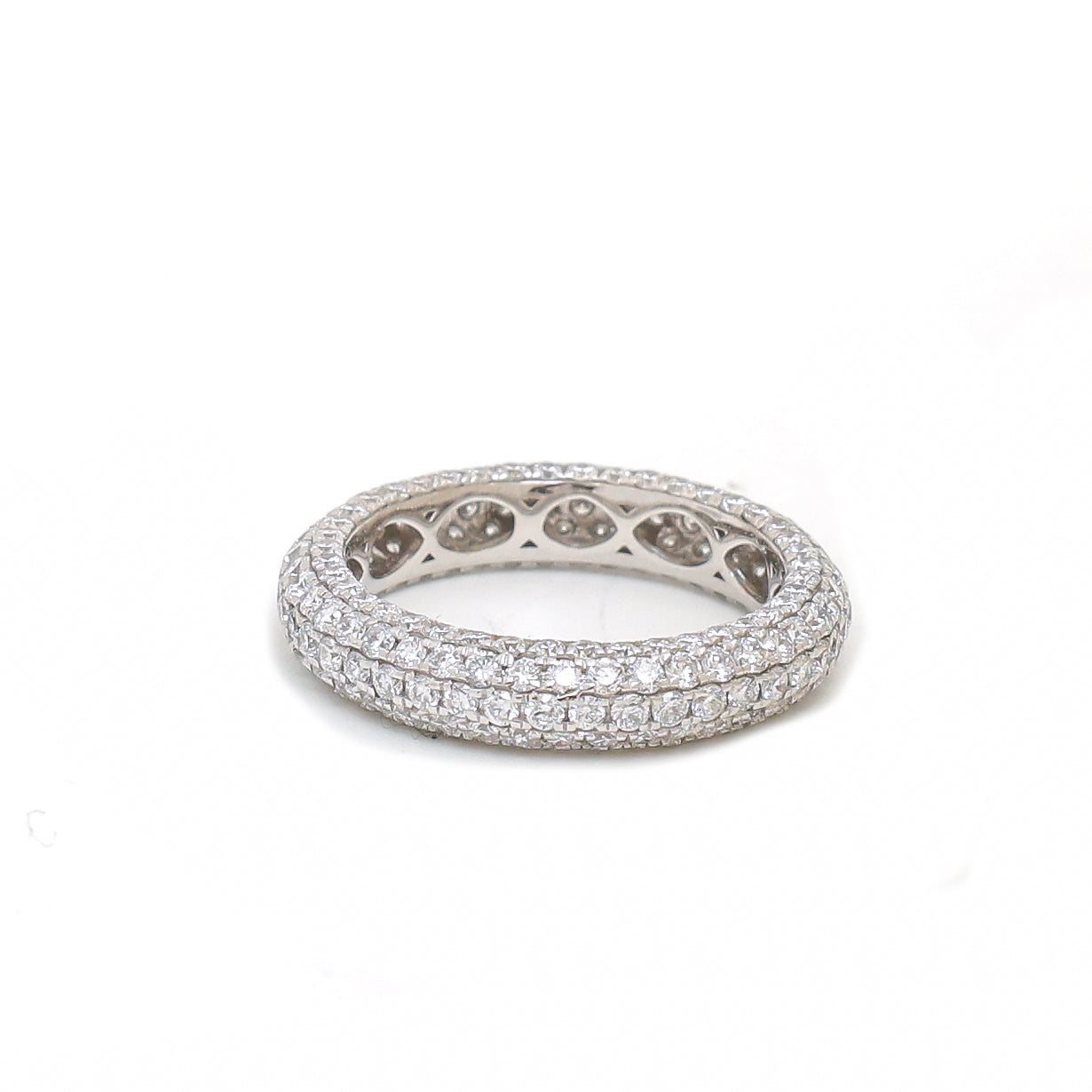 JPRG-2461/6295 Lab Grown Diamond Round Pave Ring | 14K